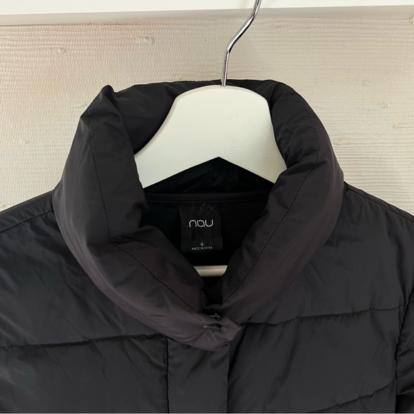 Nau Women's Black Puffer Coat, Small - Picture 3 of 7